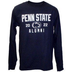navy long sleeve t-shirt Penn State 2022 Alumni with Athletic Logo